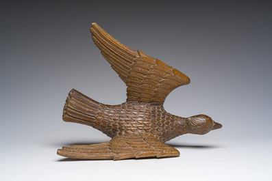 A carved oak 'Holy Spirit' sculpture, 19th C.