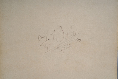 Frederick William Bolas (1871-1951) and Nelly Roberts (1872&ndash;1959): seven studies of orchids, mixed technique on paper