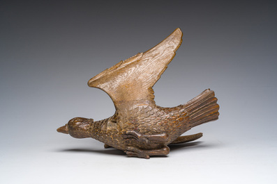 A carved oak 'Holy Spirit' sculpture, 19th C.
