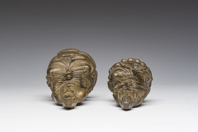 Two Chinese gilt bronze sculptures of Buddha, 20th C.