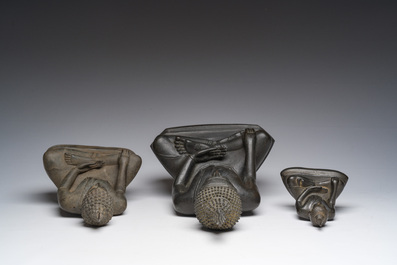 Three Thai bronze Buddha sculptures, Rattanakosin and later, 19th/20th C.