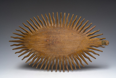 A carved oak 'Holy Spirit' sculpture, 19th C.