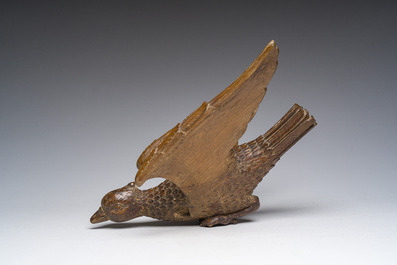 A carved oak 'Holy Spirit' sculpture, 19th C.