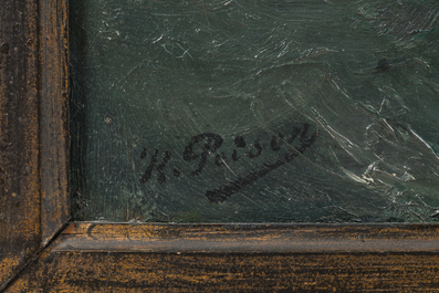 Kurt Peiser (1887-1962): 'Temp&ecirc;te' (storm), olie op doek