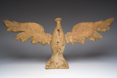Grande sculpture du Saint-Esprit en bois sculpt&eacute; et patin&eacute;, Allemagne, 19&egrave;me si&egrave;cle