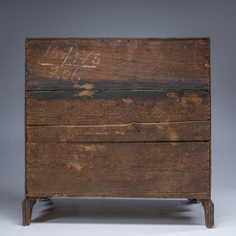 Secr&eacute;taire en ch&ecirc;ne avec int&eacute;rieur, Angleterre, 18&egrave;me si&egrave;cle