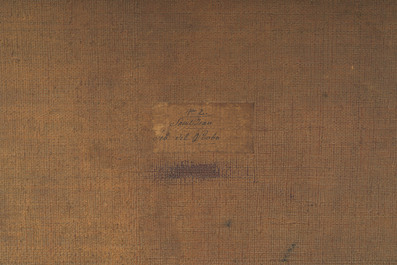 &Eacute;cole italienne, suiveur de Sebastiano del Piombo (1485-1547): Jean-Baptiste dans le d&eacute;sert, huile sur toile, 18&egrave;me si&egrave;cle