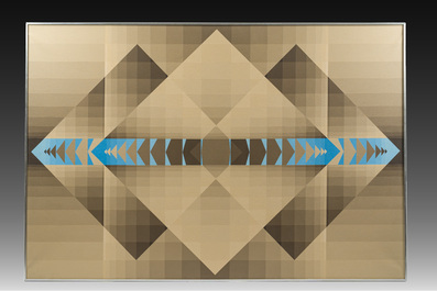 Georges Vaxelaire (1948-2019): 'Composition 747', oil on canvas, dated (19)74