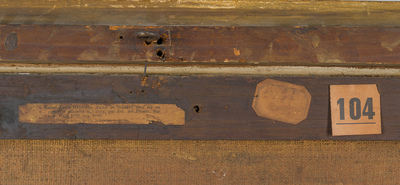 &Eacute;cole italienne, suiveur de Sebastiano del Piombo (1485-1547): Jean-Baptiste dans le d&eacute;sert, huile sur toile, 18&egrave;me si&egrave;cle