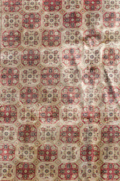 A Persian Qom (Qum/Ghom) silk rug with floral design, 20th C.