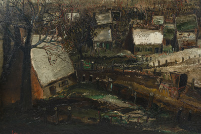 Albert Saverys (1886-1964): Winter landscape, oil on canvas