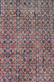 A Persian Tabriz rug with floral design, wool on cotton, 20th C.