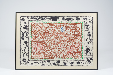 Pierre Alechinsky (1927): 'Ordre min&eacute;ral', etching and aquatint, ed. 78/99, dated 1980