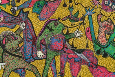 Enrico Baj (1924-2003): 'Particolare di Guernica', s&eacute;rigraphie en couleurs, &eacute;d. 13/250, (1973)