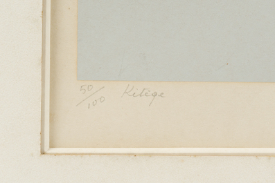 Luc Peire (1916-1994): 'Kit&egrave;ge', s&eacute;rigraphie en couleurs, &eacute;d. 50/100