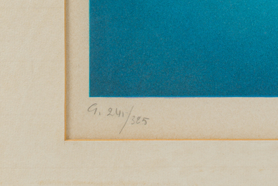 Pol Mara (1920-1998): En &eacute;quilibre sur l'&eacute;quilibre, lithographie en couleurs, &eacute;d. 241/325, dat&eacute; (1971)