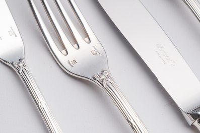 M&eacute;nag&egrave;re de 116 pi&egrave;ces dans la cassette d'origine, Christofle, France, 20&egrave;me si&egrave;cle