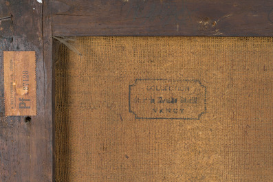 &Eacute;cole italienne, suiveur de Sebastiano del Piombo (1485-1547): Jean-Baptiste dans le d&eacute;sert, huile sur toile, 18&egrave;me si&egrave;cle