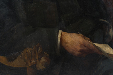 Maurice Sys (1880-1972): Portrait d'un gentilhomme, huile sur toile