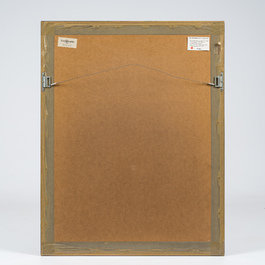 Roger Raveel (1921-2013): 'Een kromming in de tijd', s&eacute;rigraphie en couleurs, &eacute;d. 71/200, dat&eacute; 1990