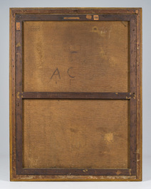 &Eacute;cole italienne, suiveur de Sebastiano del Piombo (1485-1547): Jean-Baptiste dans le d&eacute;sert, huile sur toile, 18&egrave;me si&egrave;cle