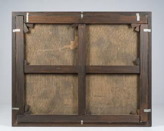 &Eacute;cole des Pays-Bas: Sc&egrave;ne de banquet n&eacute;oclassique, huile sur toile, 18&egrave;me si&egrave;cle