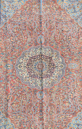 A Persian 'tree of life' Kashmir rug, wool on cotton, first half 20th C.