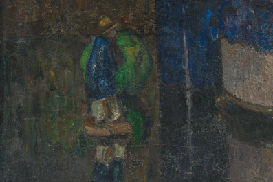 F&eacute;lix Gogo (1872-1953): Nature morte au vase de fleurs, huile sur toile