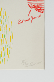 Roger Raveel (1921-2013): 'Voetbalveld', s&eacute;rigraphie en couleurs, &eacute;d. 4/75, (1968)