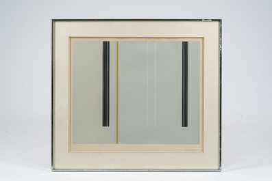 Luc Peire (1916-1994): 'Kit&egrave;ge', s&eacute;rigraphie en couleurs, &eacute;d. 50/100