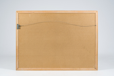 Ibrahim Miranda Ramos (1969): Silhouette of a man, watercolour on paper, dated (19)91