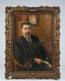 Maurice Sys (1880-1972): Portrait d'un gentilhomme, huile sur toile