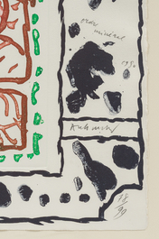 Pierre Alechinsky (1927): 'Ordre min&eacute;ral', etching and aquatint, ed. 78/99, dated 1980