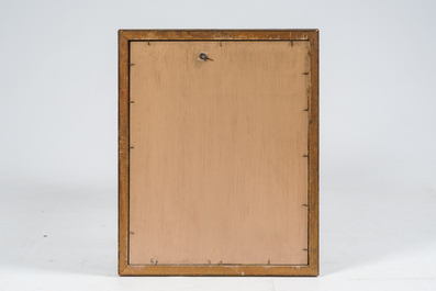 Albert Isidore Devos (1868-1950): Trois marines, huile sur board