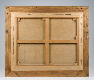 Leopold Fissette (1814-1889): 'Le pain vol&eacute;', huile sur toile, Li&egrave;ge, dat&eacute; 1869