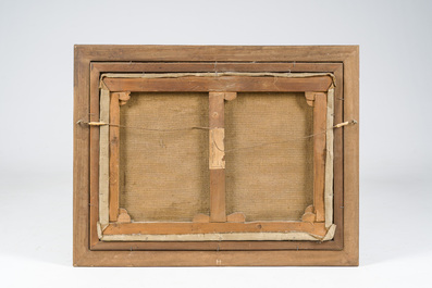 Emile Claus (1849-1924): Langs de oevers van de Leie, olie op doek