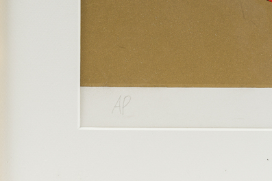 Karel Appel (1921-2006): 'Kool Luke Singing Hands/Cool Hand Luke', kleurenzeefdruk, ed. AP, (1978)