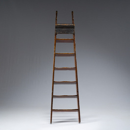 &Eacute;chelle de biblioth&egrave;que en bois, Angleterre, &eacute;poque victorienne, 19&egrave;me si&egrave;cle