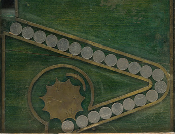 Machine &agrave; sous 'Bajazzo' &agrave; l'arlequin en bois, probablement Jentzsch &amp; Meerz, Allemagne, early 20th C.