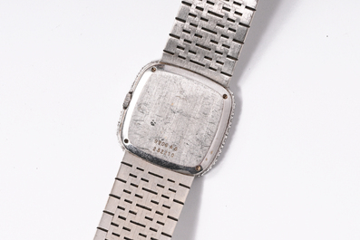 Montre bracelet Piaget en or blanc 18 carats avec diamants, 20&egrave;me si&egrave;cle