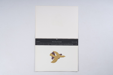 Calendrier Zanders 'Bijoux de Braque' pr&eacute;sentant douze mod&egrave;les de bijoux de Georges Braque (1883-1963), dat&eacute; 1979