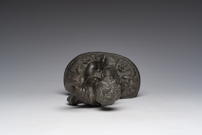 Ecole fran&ccedil;aise: Bacchus, zamac patin&eacute;, 20&egrave;me si&egrave;cle