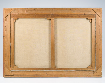 Evarist De Buck (1892-1974): 'Winter op de Leie', huile sur toile