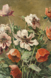 Armand Lynen (1849-1932): Flower still life, oil on canvas