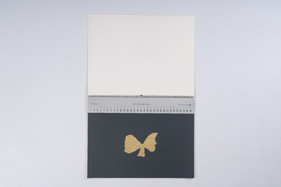 Calendrier Zanders 'Bijoux de Braque' pr&eacute;sentant douze mod&egrave;les de bijoux de Georges Braque (1883-1963), dat&eacute; 1979