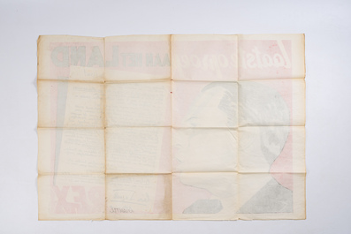 Trois affiches &eacute;lectorales du parti Rex dirig&eacute; par L&eacute;on Degrelle, dat&eacute;  1936