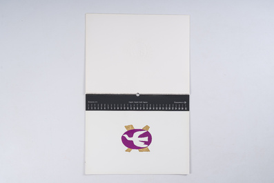 Calendrier Zanders 'Bijoux de Braque' pr&eacute;sentant douze mod&egrave;les de bijoux de Georges Braque (1883-1963), dat&eacute; 1979