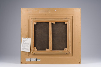 Georges Rogy (1897-1981) : Deux dames &agrave; l'heure du th&eacute;, huile sur toile