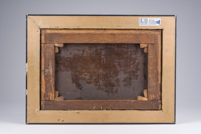 Pieter van Bloemen (1657-1720, entourage de): Paysage anim&eacute;, huile sur toile, vers 1700