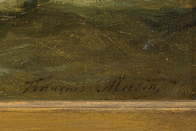 Fran&ccedil;ois Etienne Musin (1820-1888, &agrave; la mani&egrave;re de): Marine, huile sur toile, 19&egrave;me si&egrave;cle